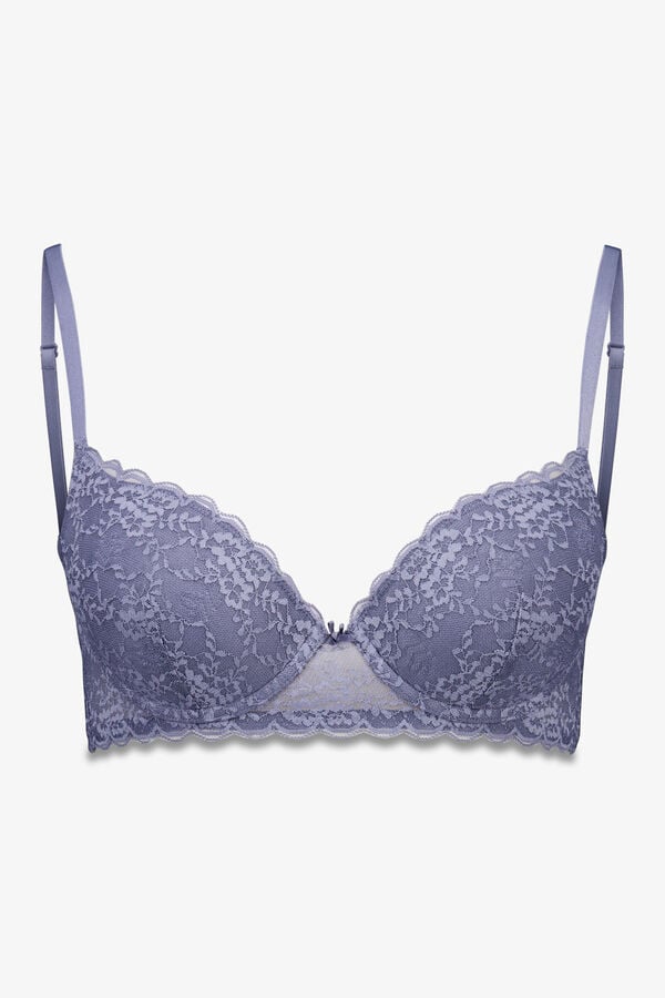 Womensecret GORGEOUS brasier push-up de encaje azul azul