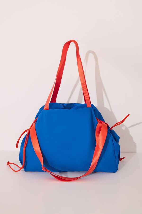 Womensecret Bolsa multiusos de nailon azul, bolsa  azul