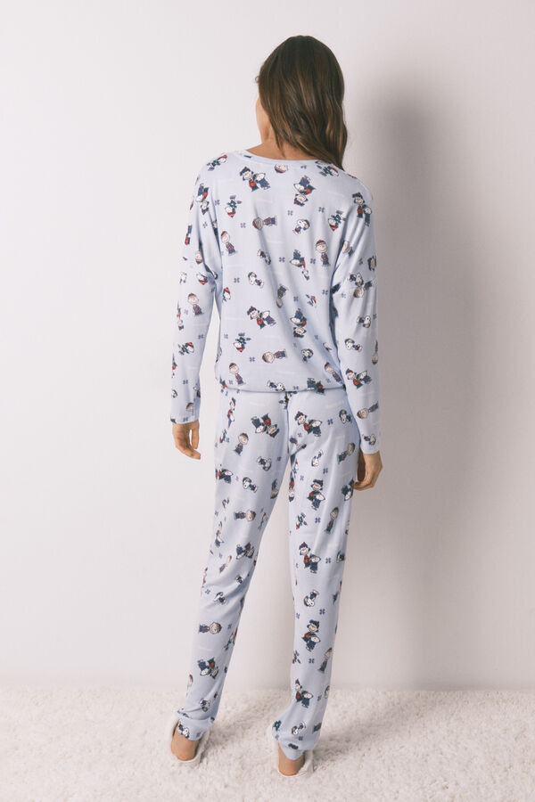 Women'secret Pijama larga de Snoopy s&uacute;per suave estampado