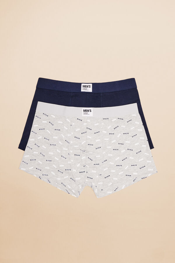 Womensecret Pack 2 calzones bóxer Batman gris y azul gris