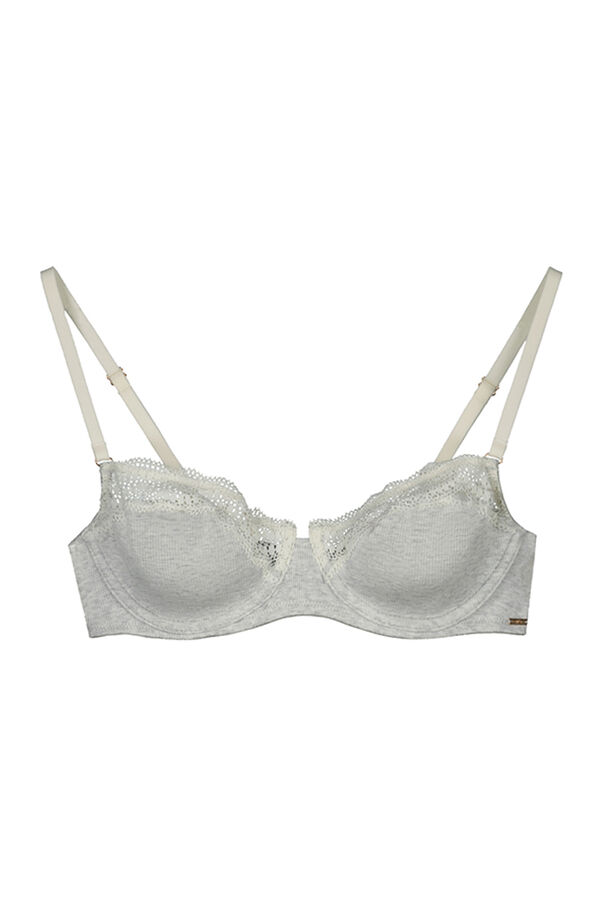 Womensecret PRETTY Brasier balconette algodón gris gris
