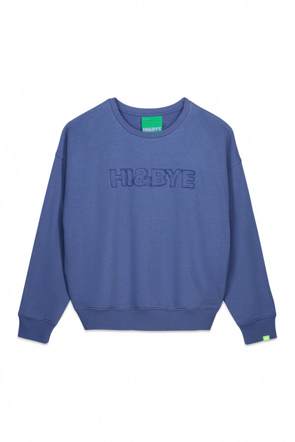 Womensecret Sudadera felpa algodón azul azul