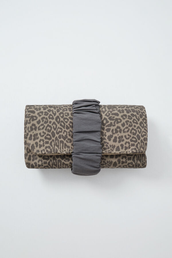 Women'secret Joyero port&aacute;til enrollable estampado animal kaki