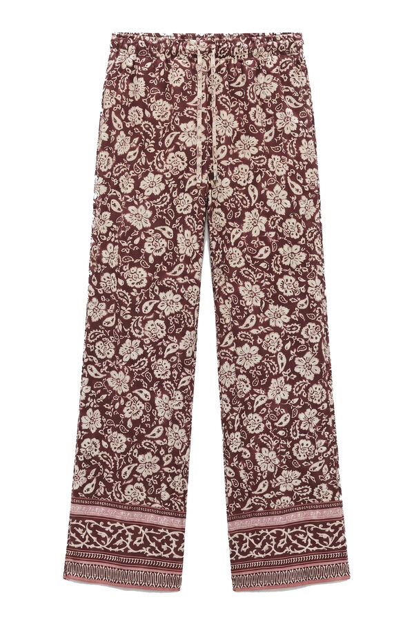Women'secret Pantal&oacute;n largo estampado boho estampado
