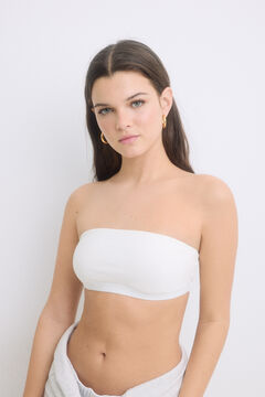 Womensecret Sujetador bandeau copas extraíbles marfil marfil