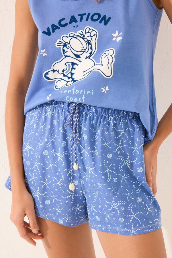 Womensecret Pijama de tirantes azul marino azul