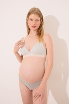 Womensecret FANTASTIC brasier gris de canalé premamá gris