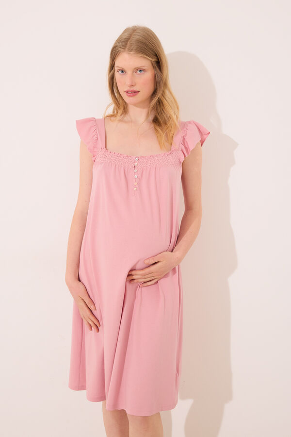 Womensecret Camisón rosa "premamá"  rosa