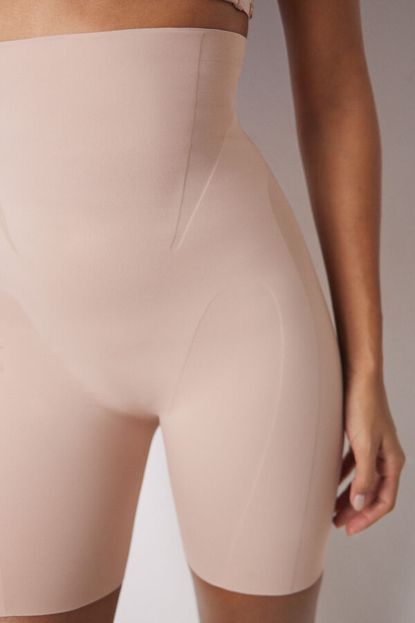Womensecret Pantalón ciclista reductor y push up nude nude