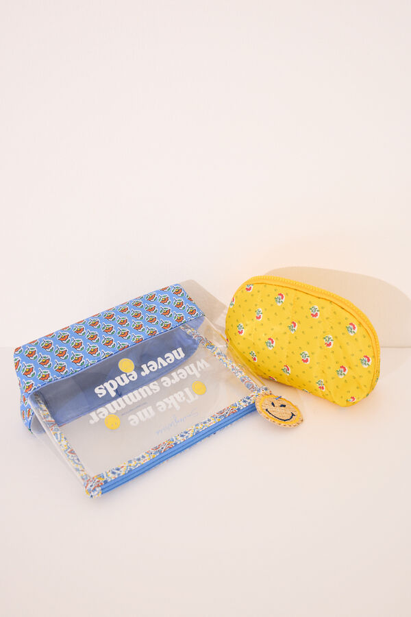 Womensecret Pack de 2 neceseres Smiley azul