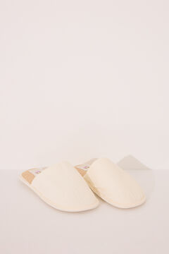 Womensecret Pantuflas para casa color crudo marfil