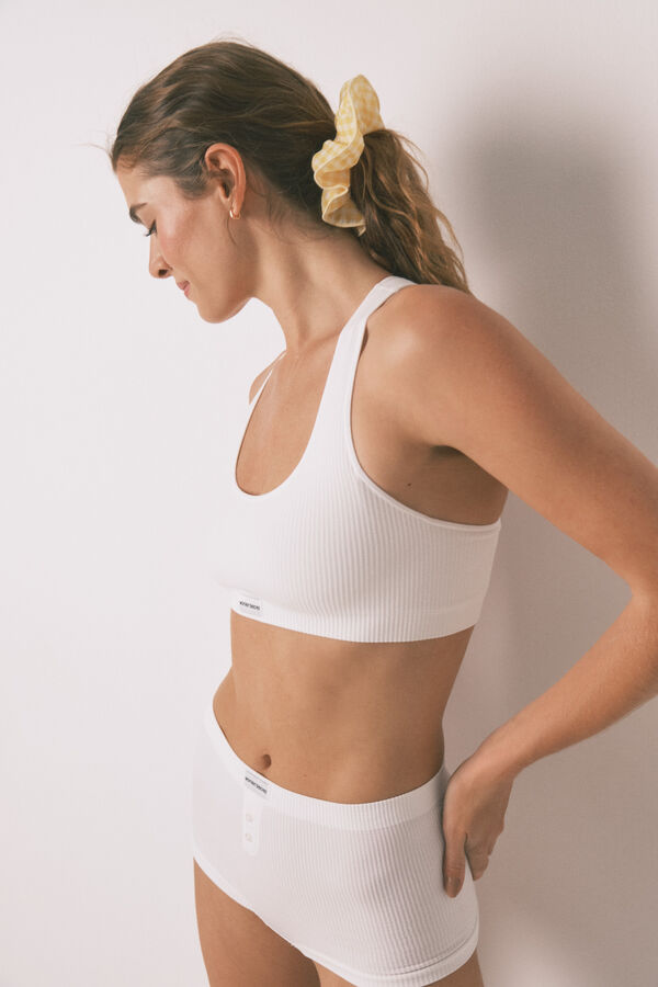 Womensecret Boxer sin costuras color marfil marfil