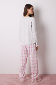 Womensecret Pijama 100% algodón La Vecina Rubia gris