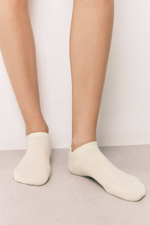 Women'secret Paquete de 5 calcetines deportivos cortos variados estampado