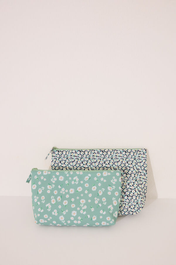 Womensecret Neceser con flores multicolor estampado