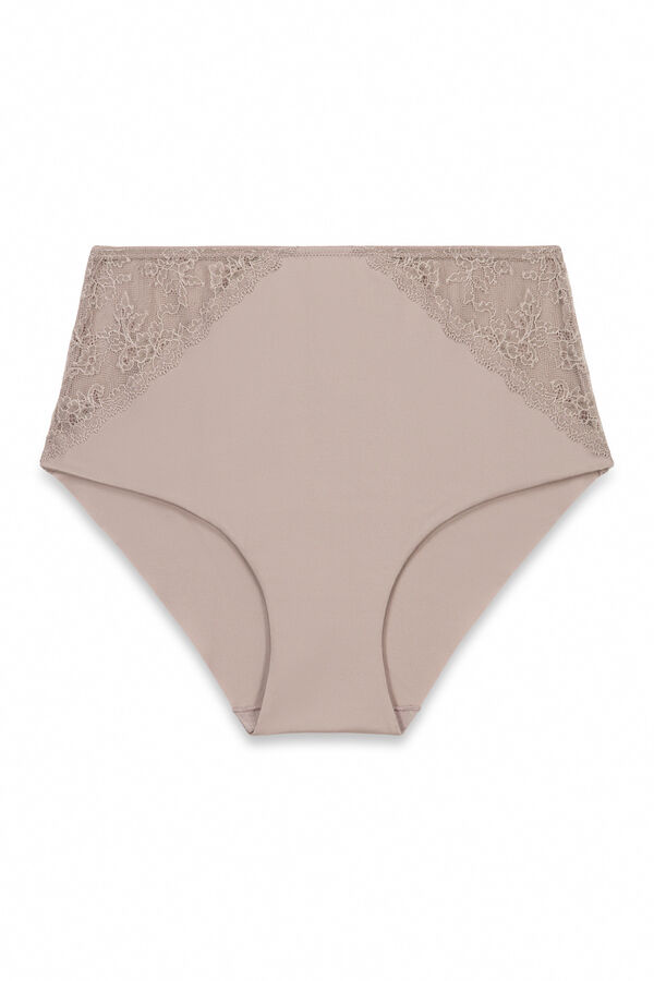 Women'secret Panty reductora alta gris nude