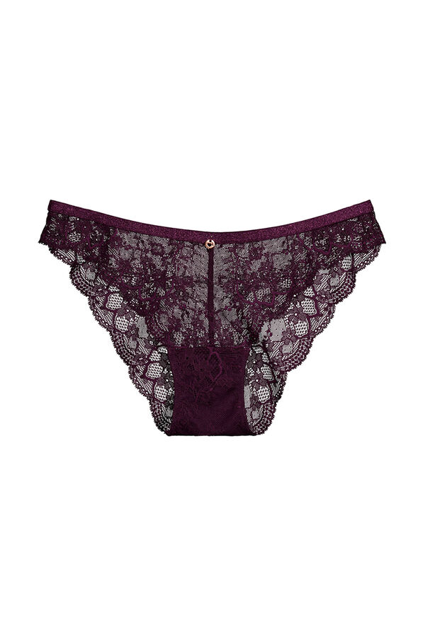 Womensecret Panty encaje La Vecina Rubia púrpura