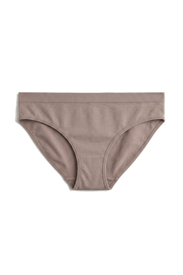 Women'secret Panty brasile&ntilde;o sin costuras marr&oacute;n caf&eacute;