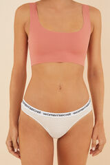 Womensecret Pack 7 tangas algodón logo estampado