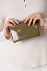 Womensecret Monedero pequeño charol verde verde