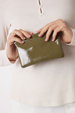 Womensecret Monedero pequeño charol verde verde