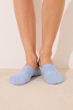 Womensecret Pack de 3 calcetines invisibles WS estampado