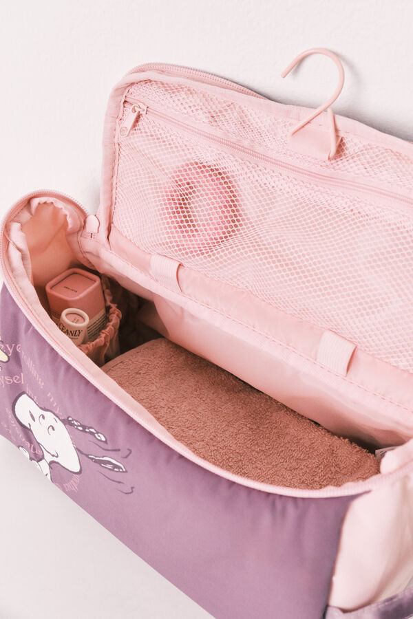 Women'secret Neceser grande morado Snoopy morado/lila