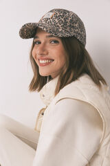 Women'secret Gorra de peluche con estampado animal estampado
