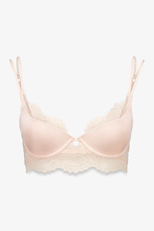 Women'secret GORGEOUS brasier push-up de encaje rosa rosa