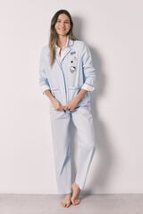 Women'secret Pijama camisera Hello Kitty de algod&oacute;n azul azul
