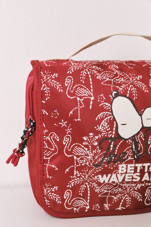 Women'secret Neceser grande Snoopy gancho p&uacute;rpura