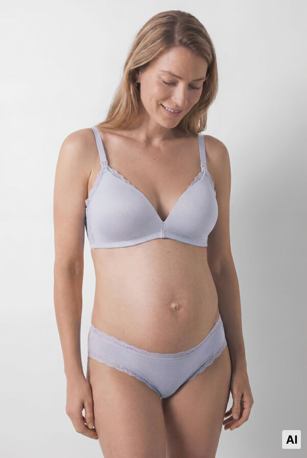 Women'secret Brasier triangular maternity con relleno azul CHARMING azul