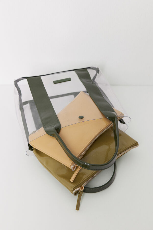 Womensecret Pack 3 neceseres bolsa kaki