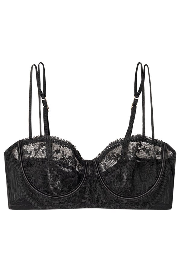 Womensecret Brasier balconette INTUITIVE encaje negro negro