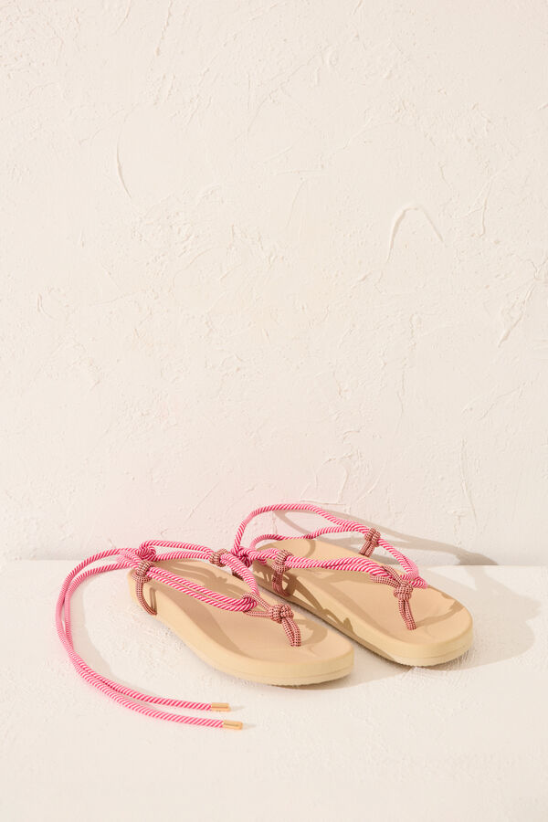 Womensecret Chanclas con tirantes 100% humectables estampado