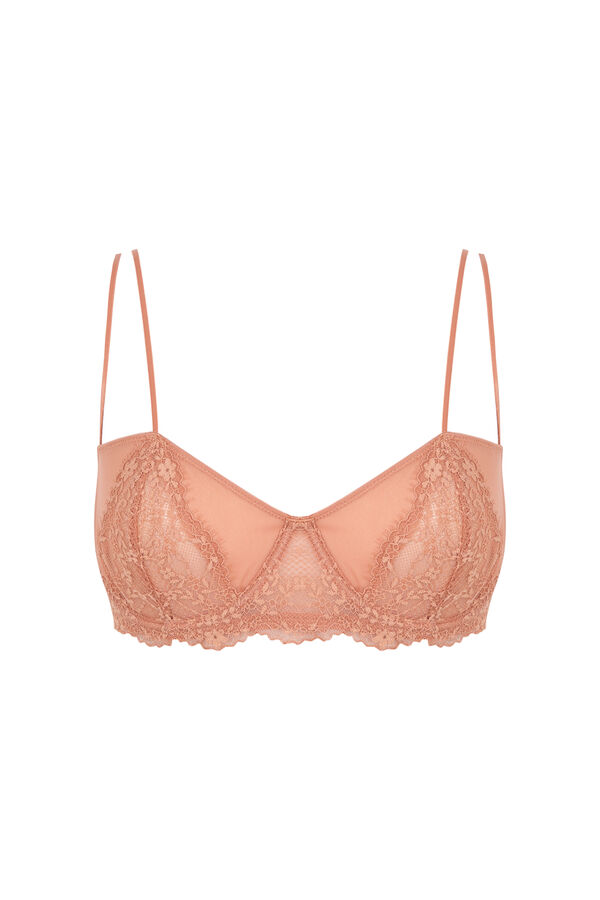 Women'secret PRETTY brasier balconette de encaje naranja naranja
