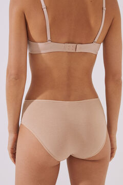 Womensecret Pack 3 panties de algodón nude