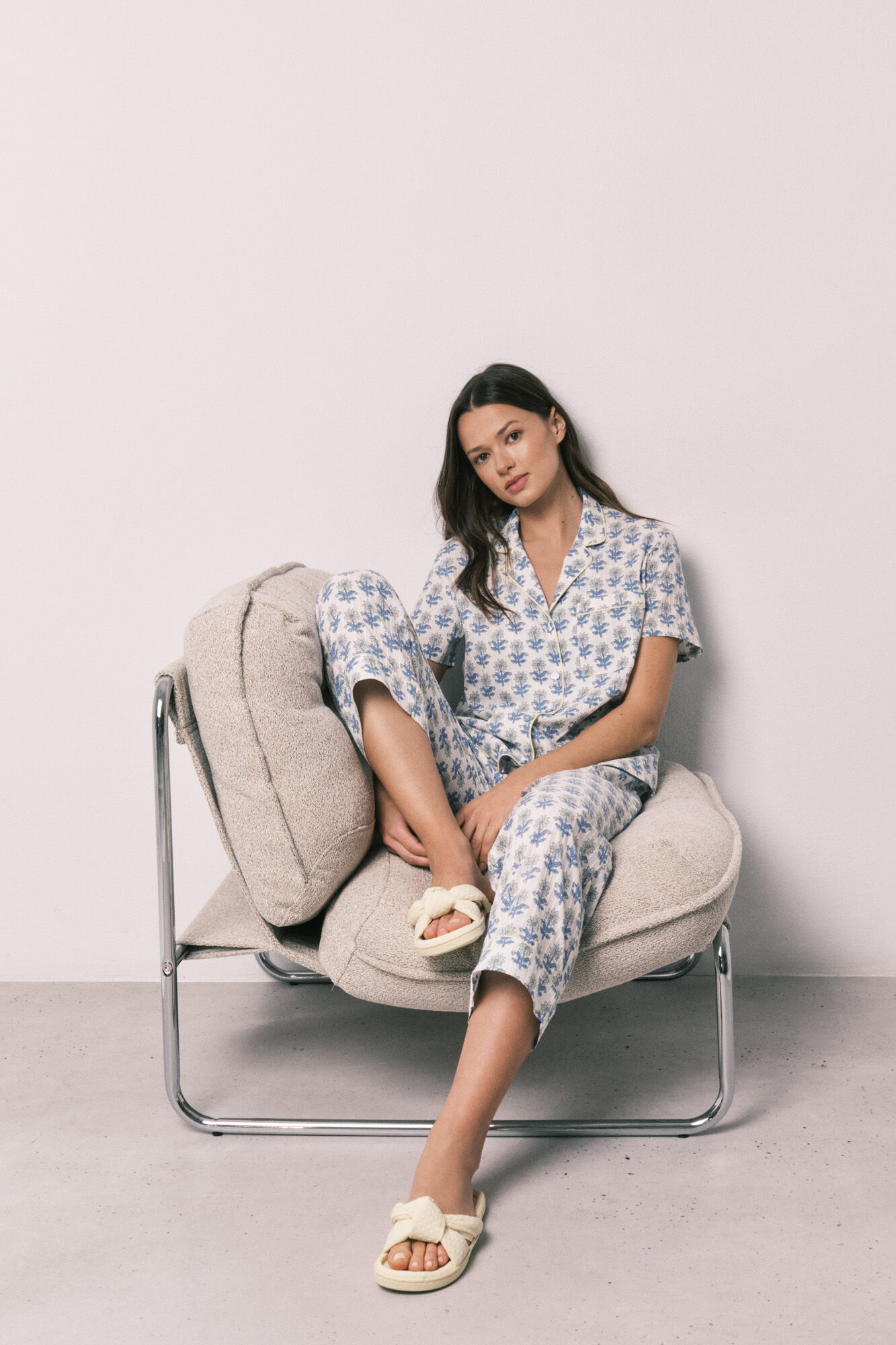 Women'secret Pijama camisera capri de algod&oacute;n estampado