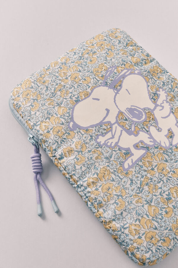 Women'secret Funda para tablet de florecitas Snoopy estampado