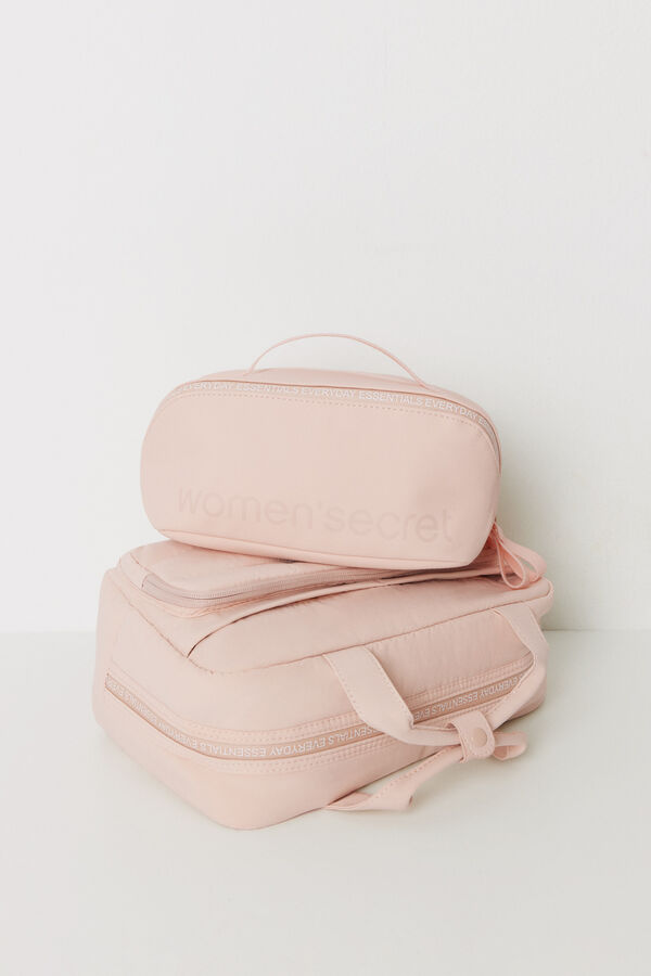Womensecret Neceser mediano rubber rosa rosa