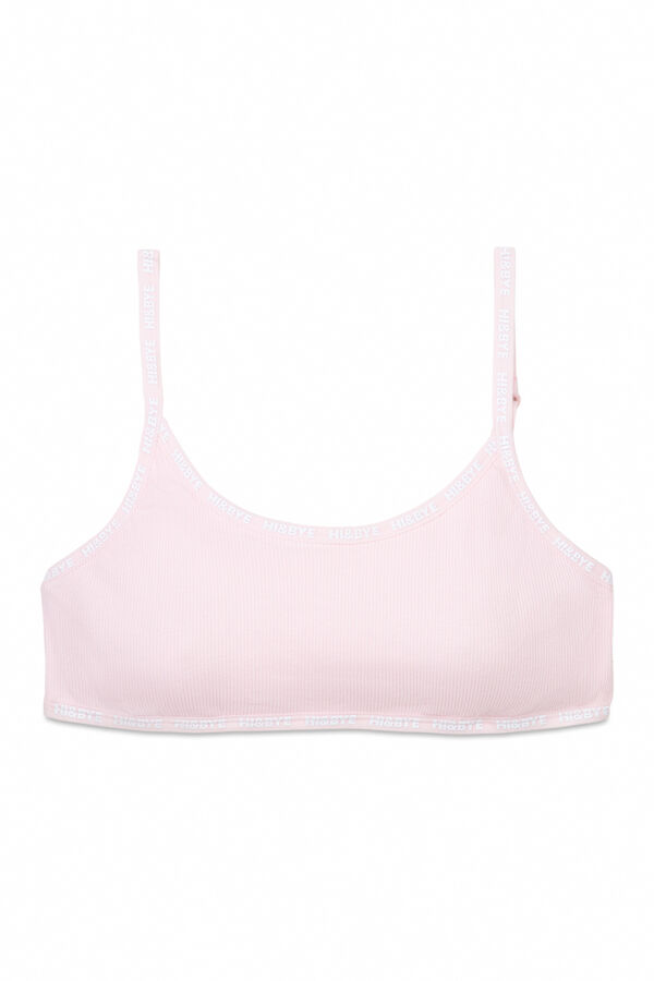Womensecret Brasier de algodón con copas extraíbles en color rosa rosa