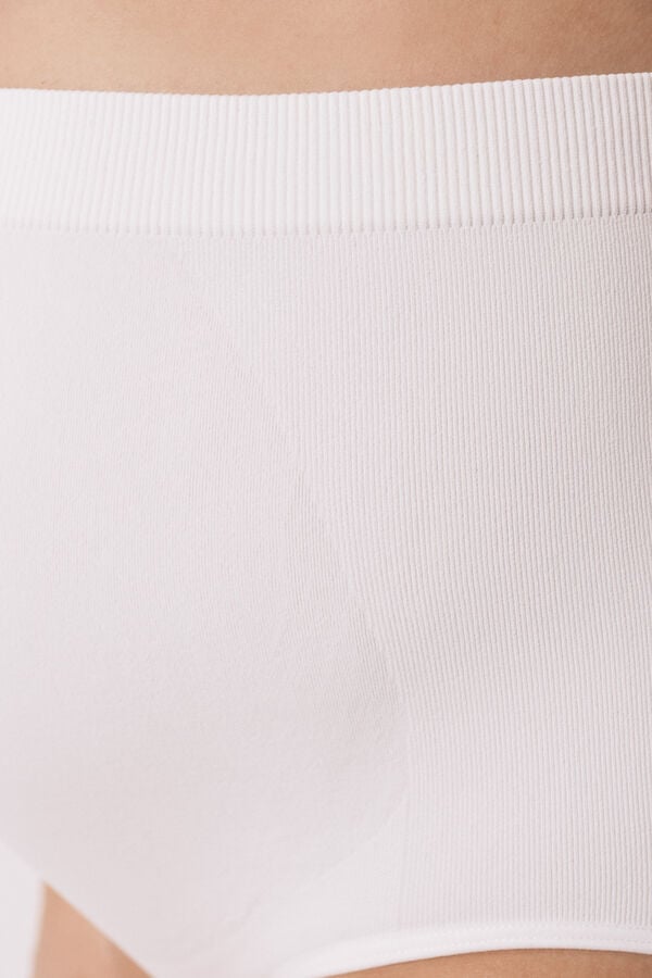 Women'secret Panty de tiro alto maternity blanca marfil