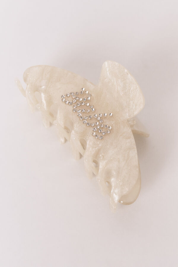 Women'secret Clip de efecto jaspeado "Babe" marfil