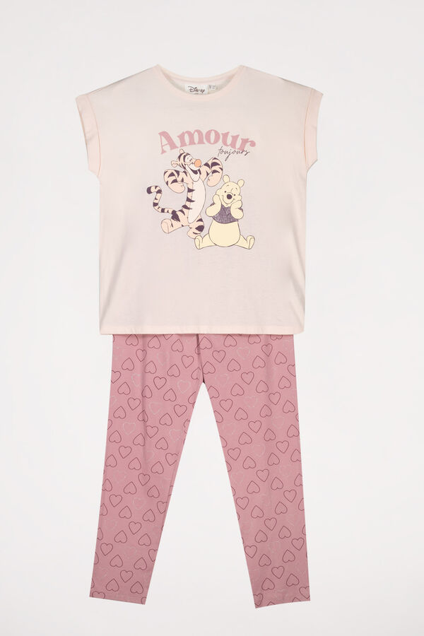 Womensecret Pijama algodón Winnie the Pooh rosa rosa