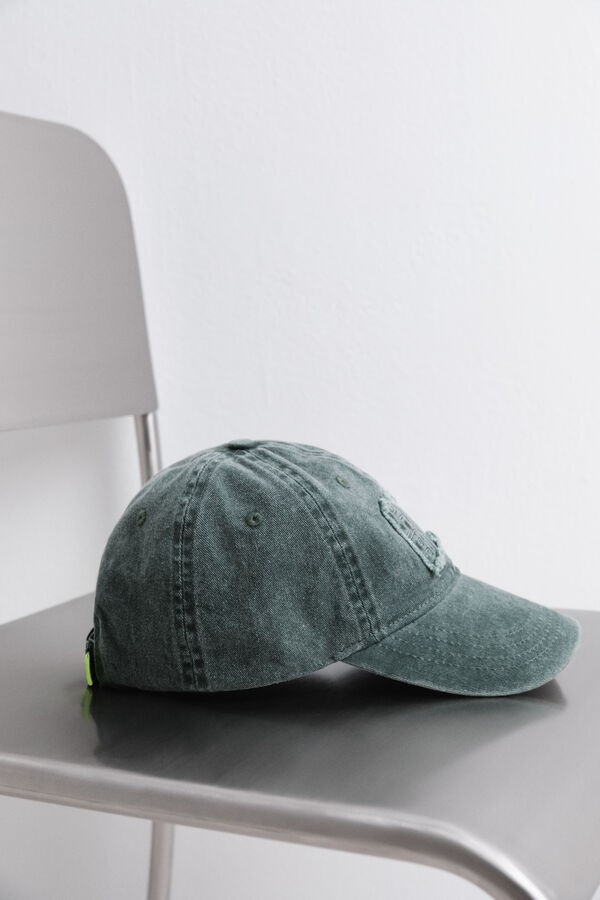 HI&BYE Gorra de algod&oacute;n con el logo de la botella bordado verde