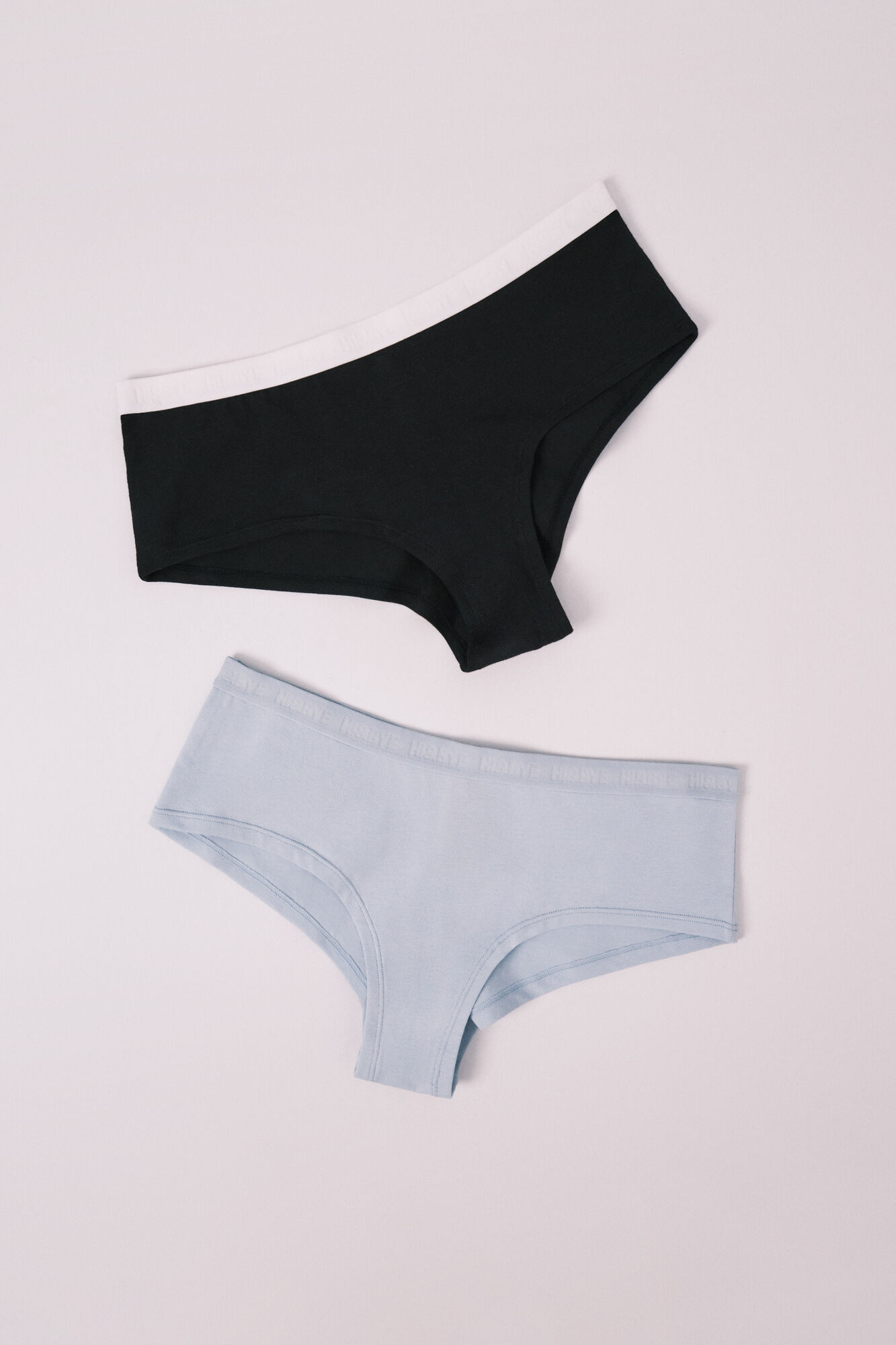 HI&BYE Pack 2 panties culotte de algod&oacute;n azul