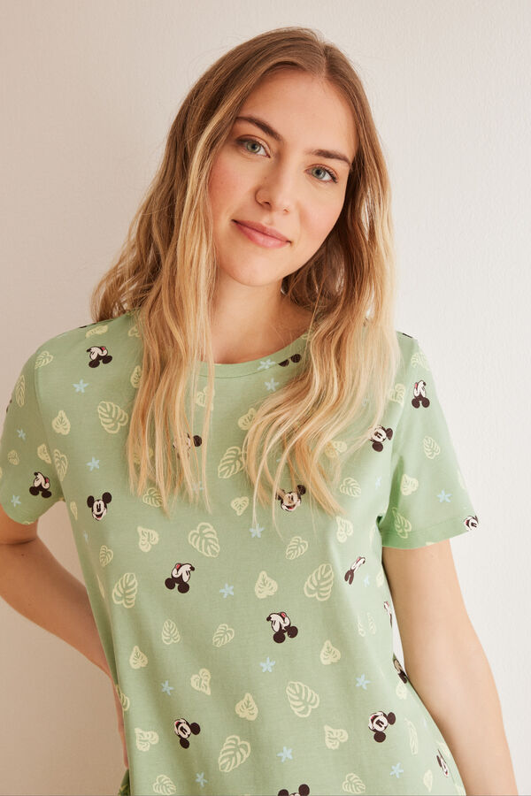 Womensecret Camisón midi 100% algodón Mickey estampado