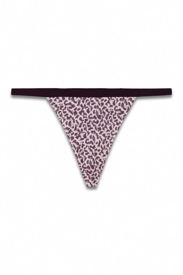 Women'secret Tanga estampado animal print estampado