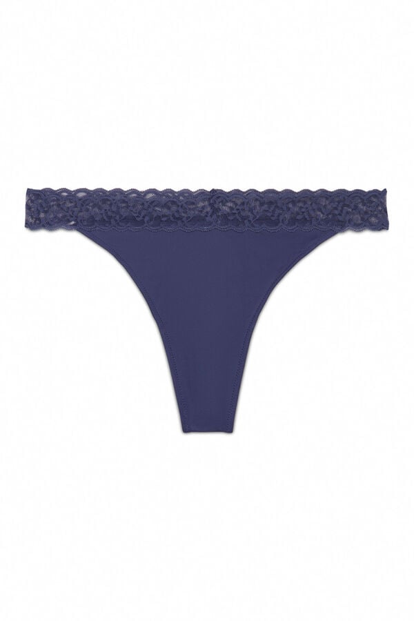 Women'secret Tanga de tanga azul azul