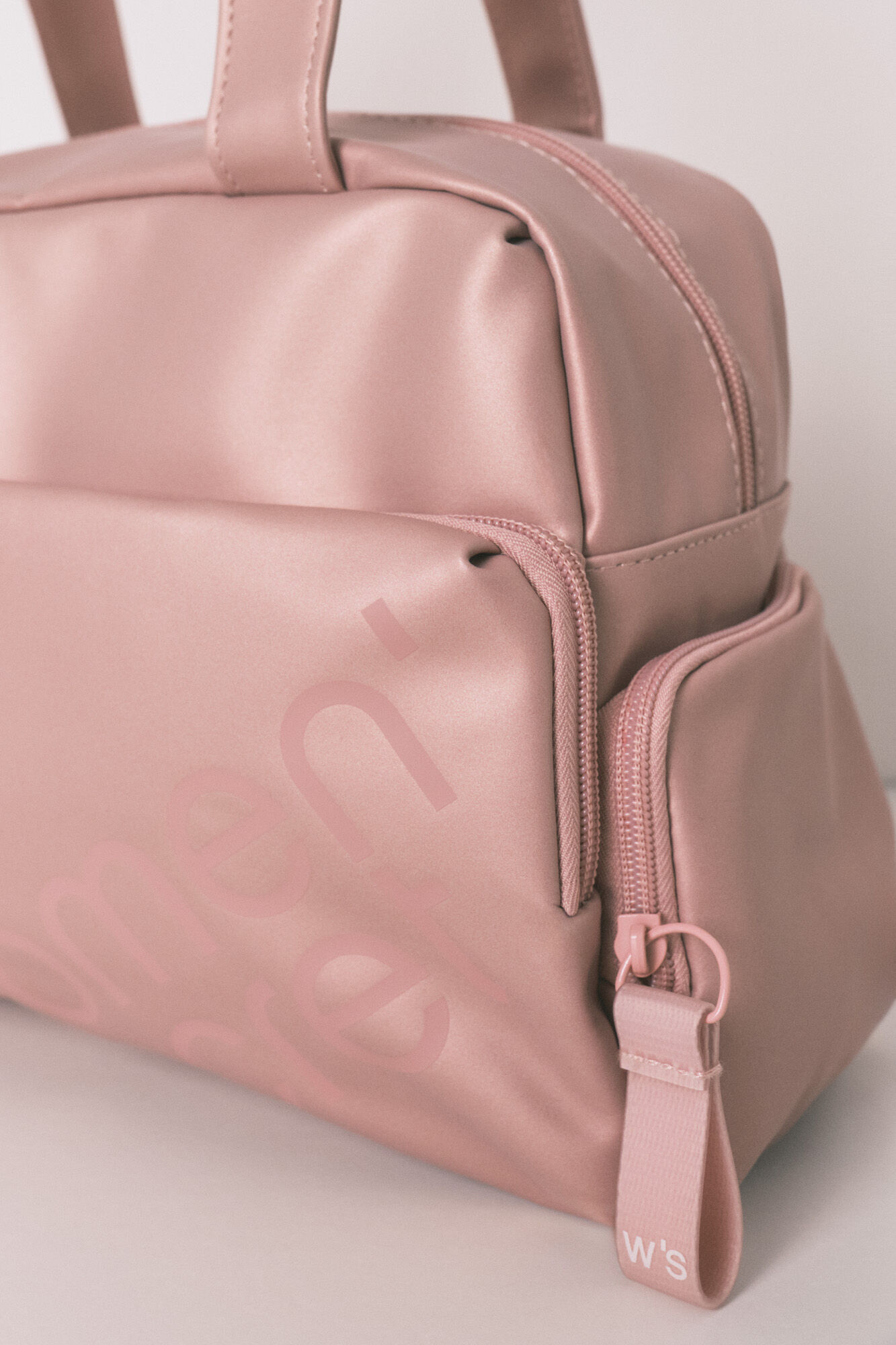 Women'secret Neceser grande de goma rosa metalizada